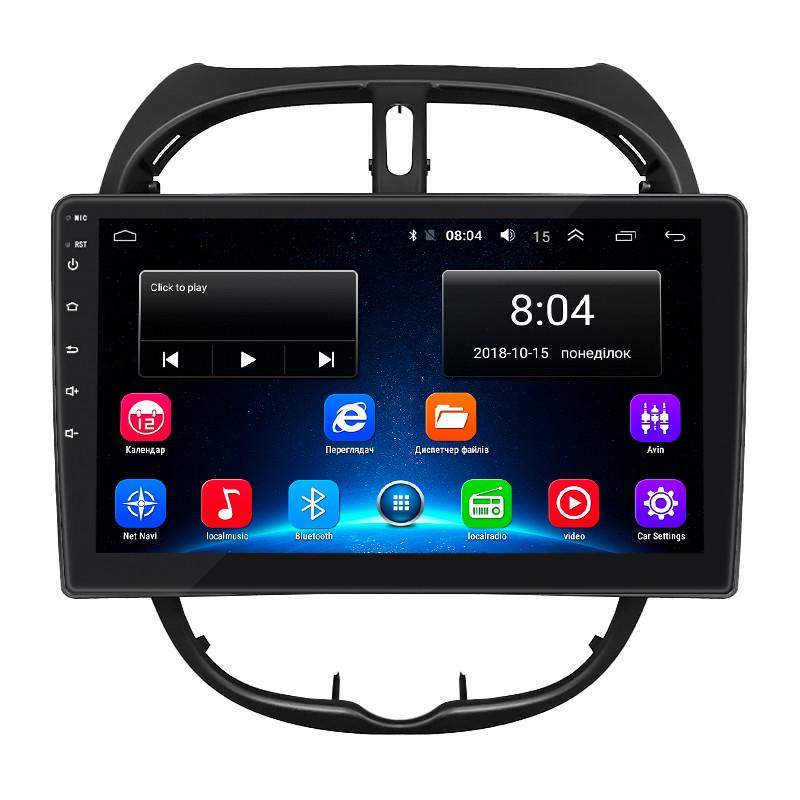 Автомагнитола штатная Lesko для Peugeot 206 1998-2012 9" 2/32Gb Wi-Fi GPS Base MOB