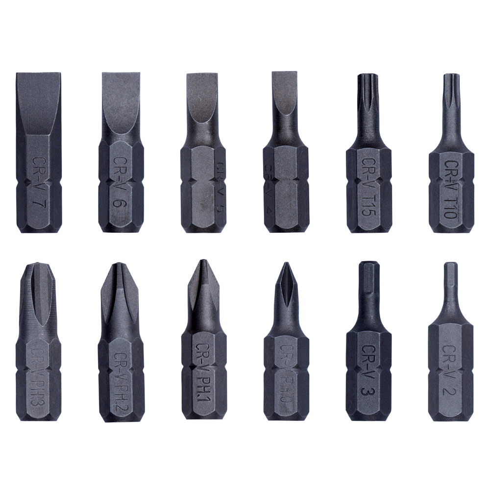 Викрутка реверсивна Sigma з бітами 12 од. (4001831) - фото 3