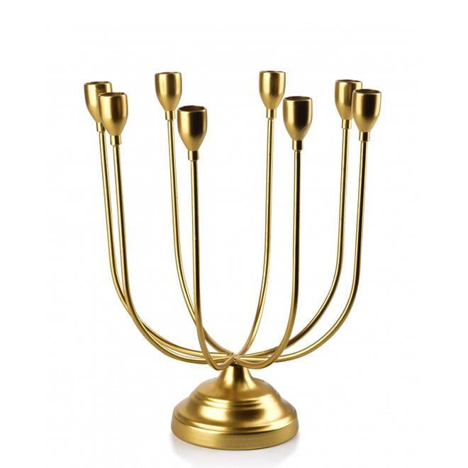 Подсвечник металлический Flora Cedric Gold на 8 свечек (35706)