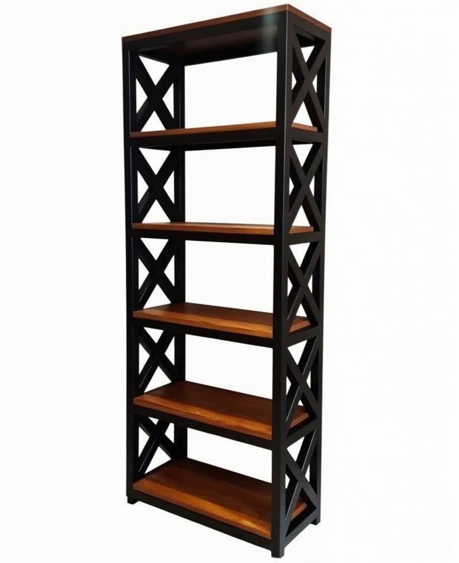 Этажерка из натурального дерева ясень 1500х800х350 мм Коричневый (KD000)