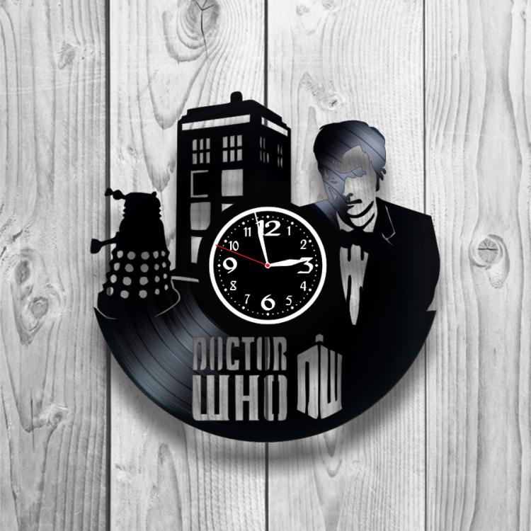 Часы настенные Доктор Кто 0520 из виниловой пластинки