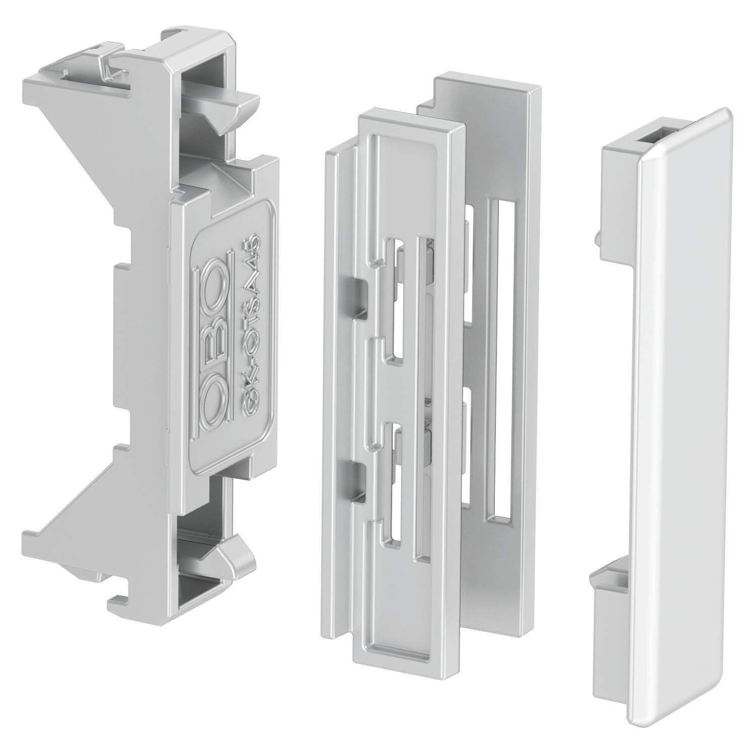 Заглушка декоративна OBO Bettermann Rapid 45 для короба 100x53 мм ABS пластик Сріблястий (6113034)