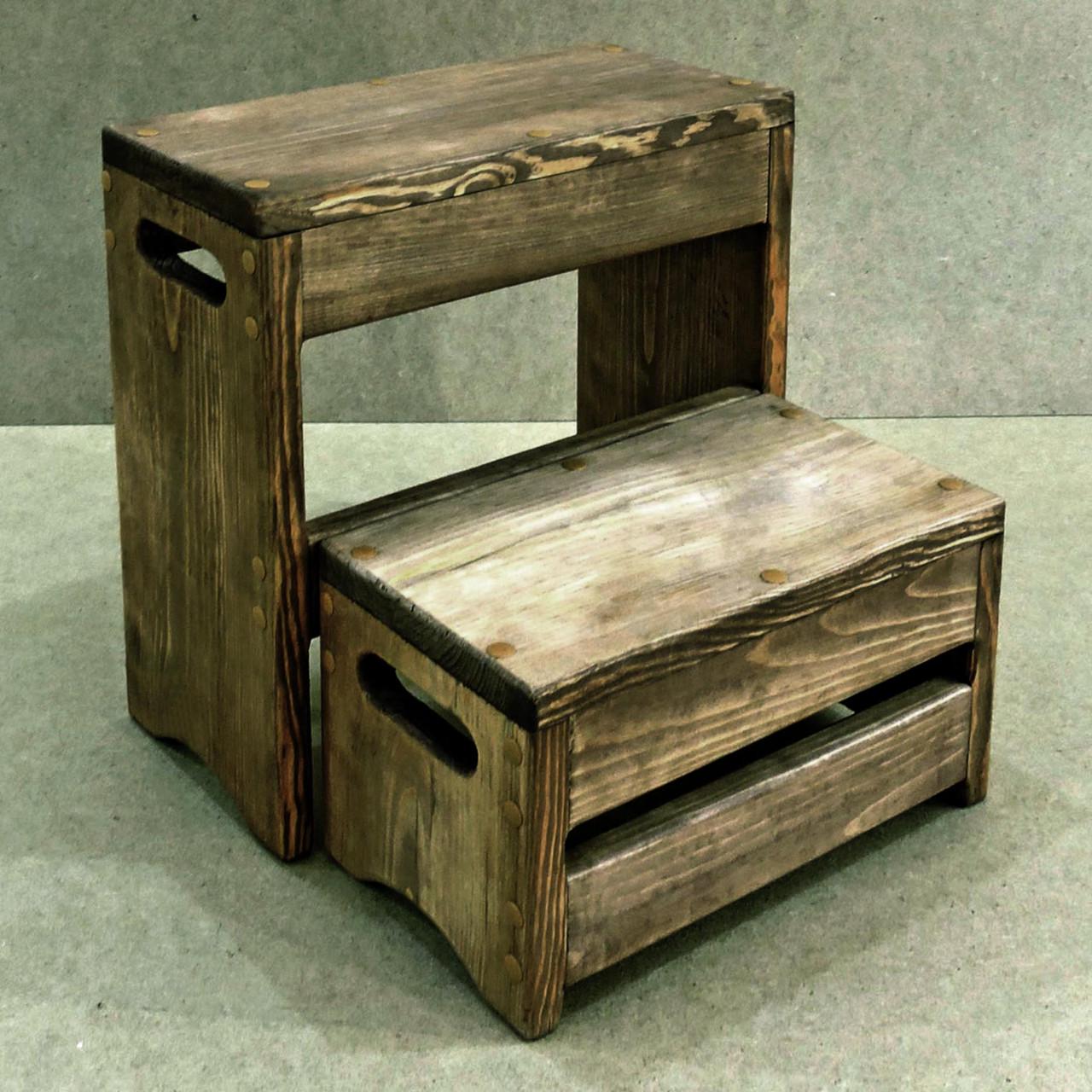 Скамейка-ступенька из дерева Мисисипи Сепия (ССТ-000108)