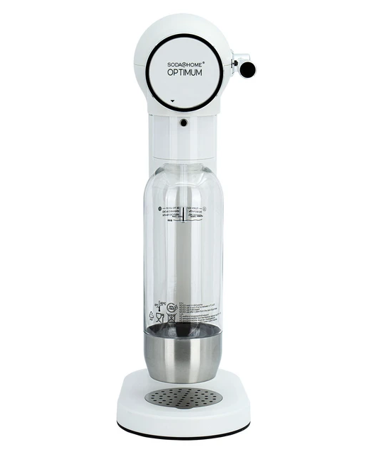 Сифон для газування води та напоїв SODA@HOME OPTIMUM з балоном СО2 White
