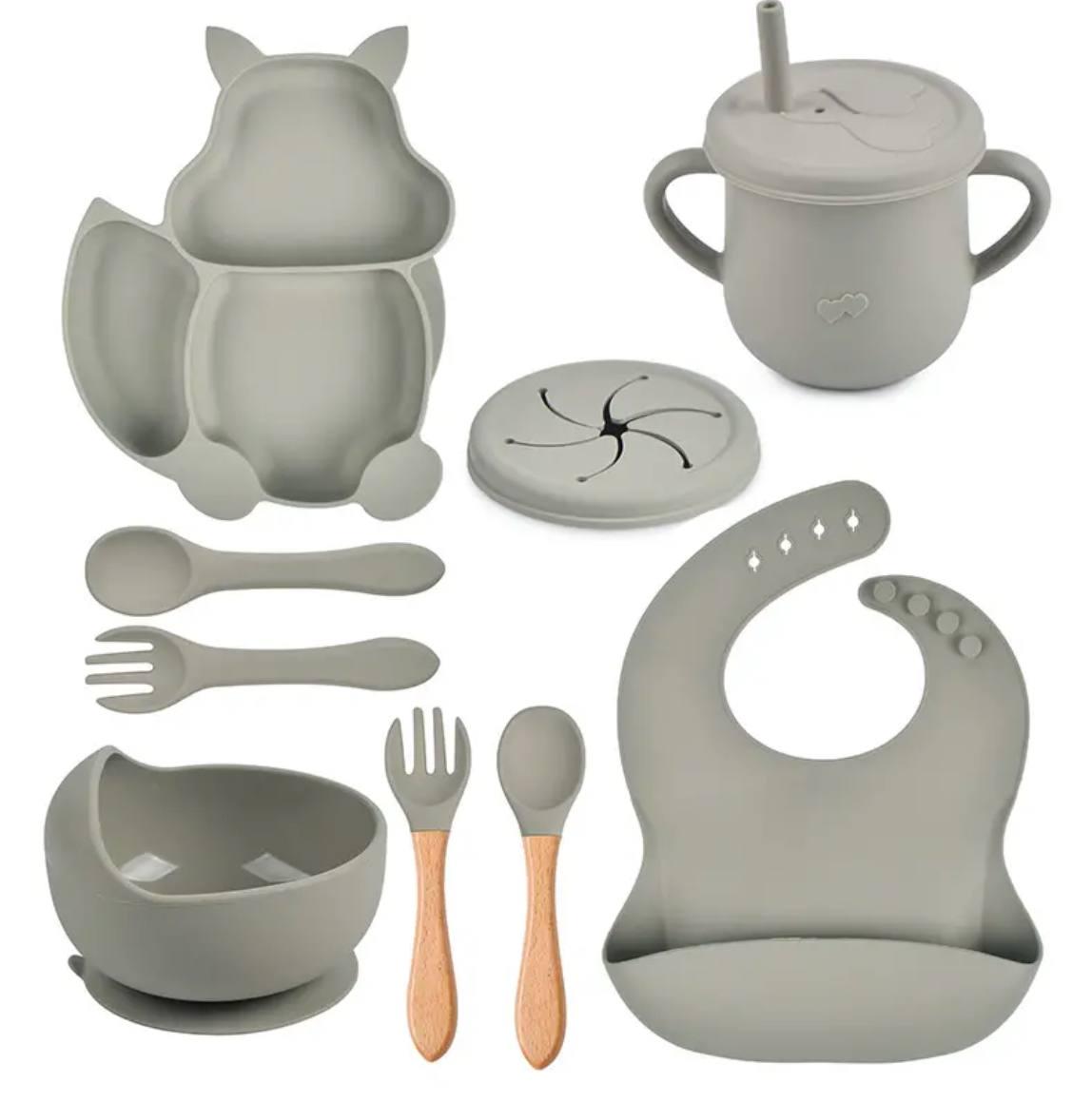 Посуда для первого кормления детская силиконовая Оливковый (1582299) Посуда для первого кормления детская силиконовая Оливковый (1582299)