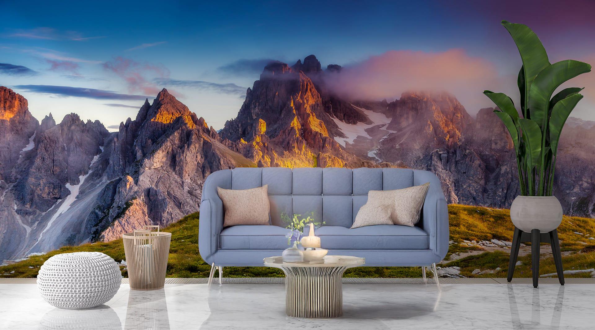Фотообои флизелиновые Styleo Print-walls Закат на скалах 0245 300х200 см (Pw-0245)