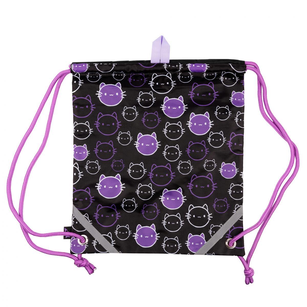 Сумка для обуви YES Mysterious Cats 40x35 см Сиреневый (559676)