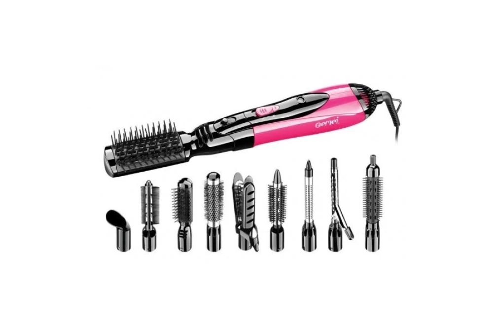 Стайлер Gemei GM-4835 10в1 фен-щетка Розовый (374329) Стайлер Gemei GM-4835 10в1 фен-щетка Розовый (374329)