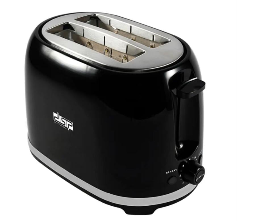 Тостер на 2 тости KS 2045 850 Вт Чорний (TSTR-7)