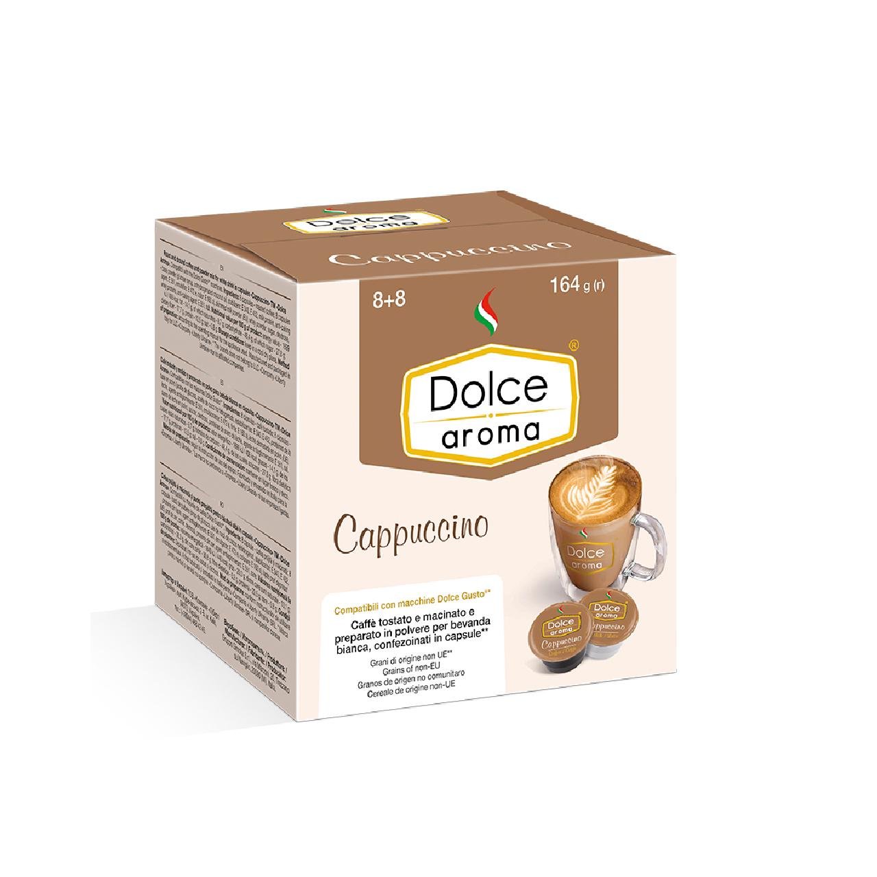 Кофе в капсулах Dolce Aroma Cappuccino тип Dolce Gusto 16 шт. (20336246)