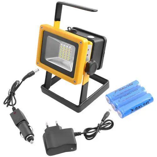 Прожектор LED 30W 2400Лм Bailong IP65 24x16,5x14,7 см аккумуляторный водонепроницаемый 3 режима работы