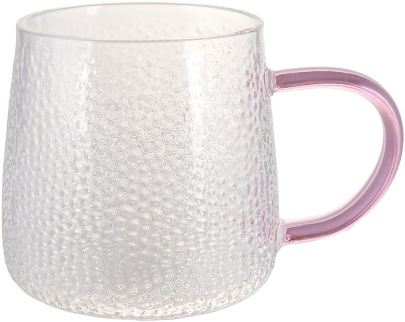 Кружка скляна Monaco-Ice з фіолетовою ручкою 350 мл