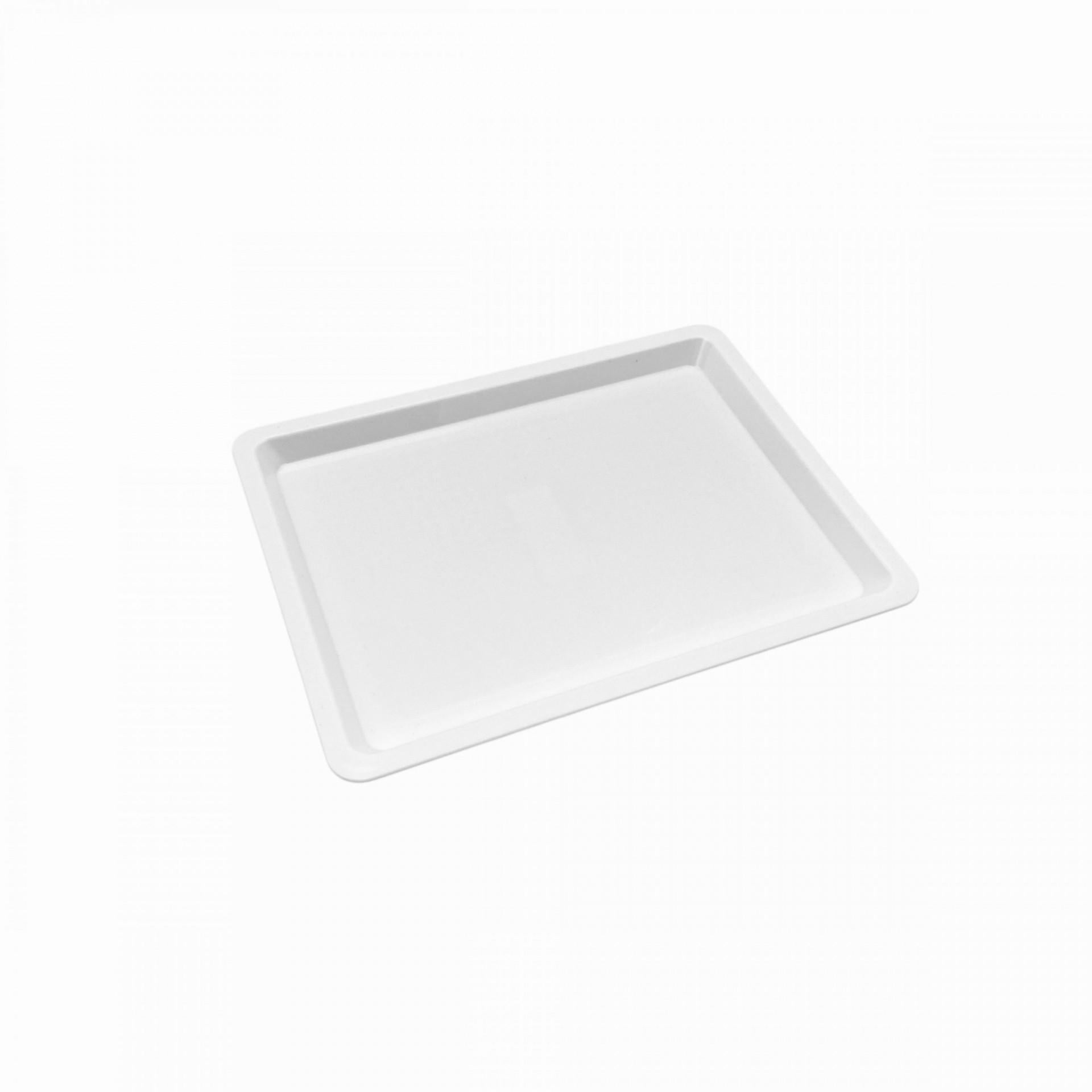 Блюдо One Chef для выкладки из поликарбоната небьющейся прямоугольное 26х20х1,8 см Белый