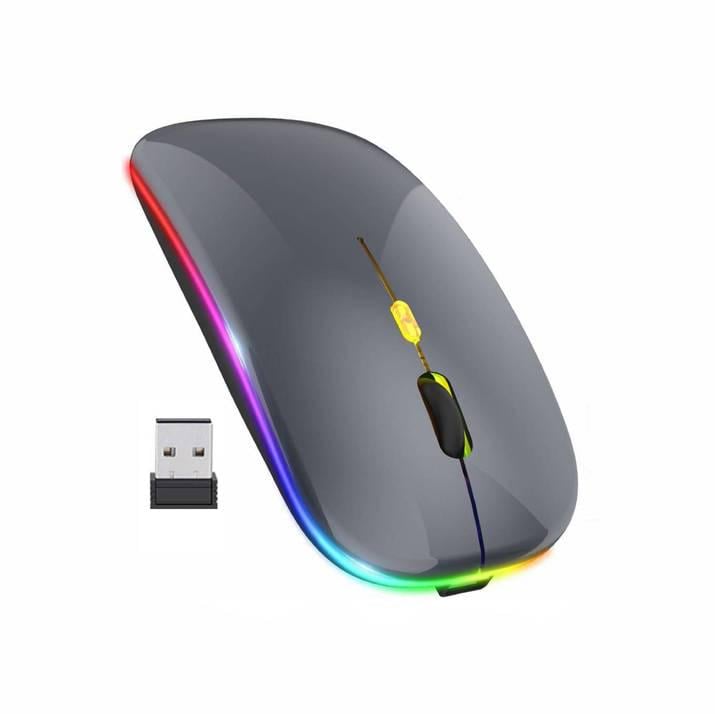 Компьютерная мышка Lem Berger Bluetooth 2,4GHz 1600 DPI с подсветкой Серый (G8159-3)