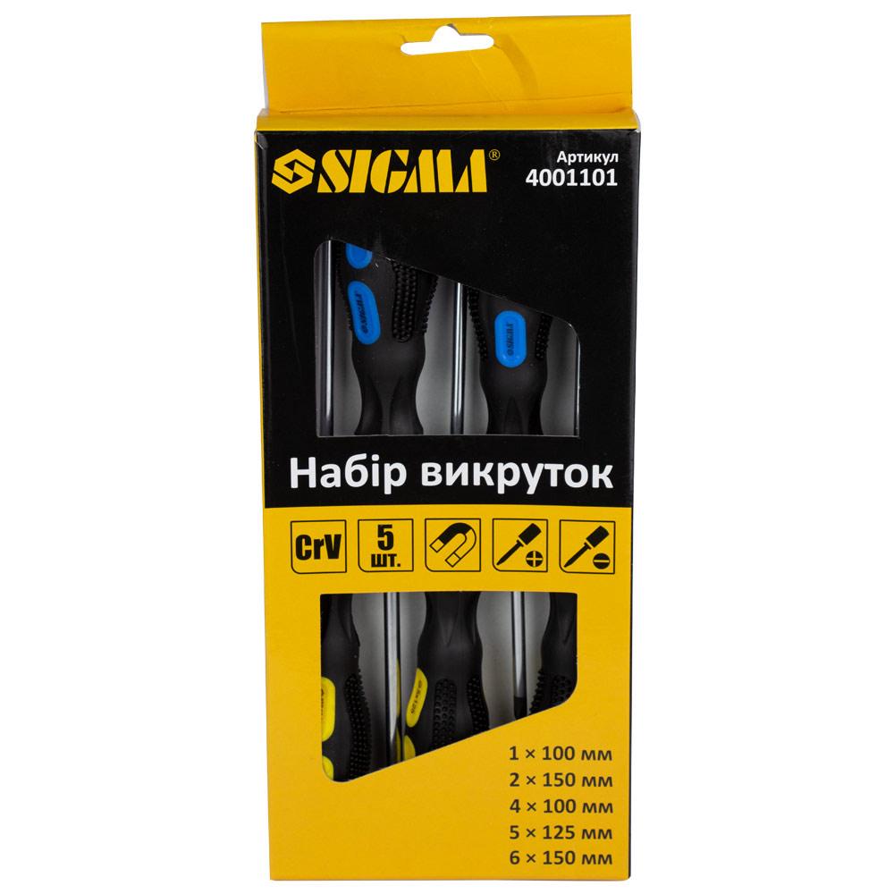 Набор отверток Sigma 4001101 CrV 5 шт. (26141107)