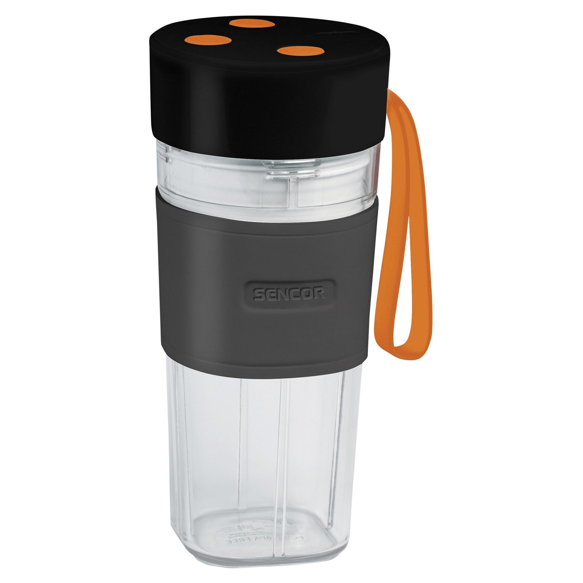 Блендер портативный Sencor SBL 151BK на аккумуляторе 50 Вт чаша 330 мл Черный (2e2e3f37)