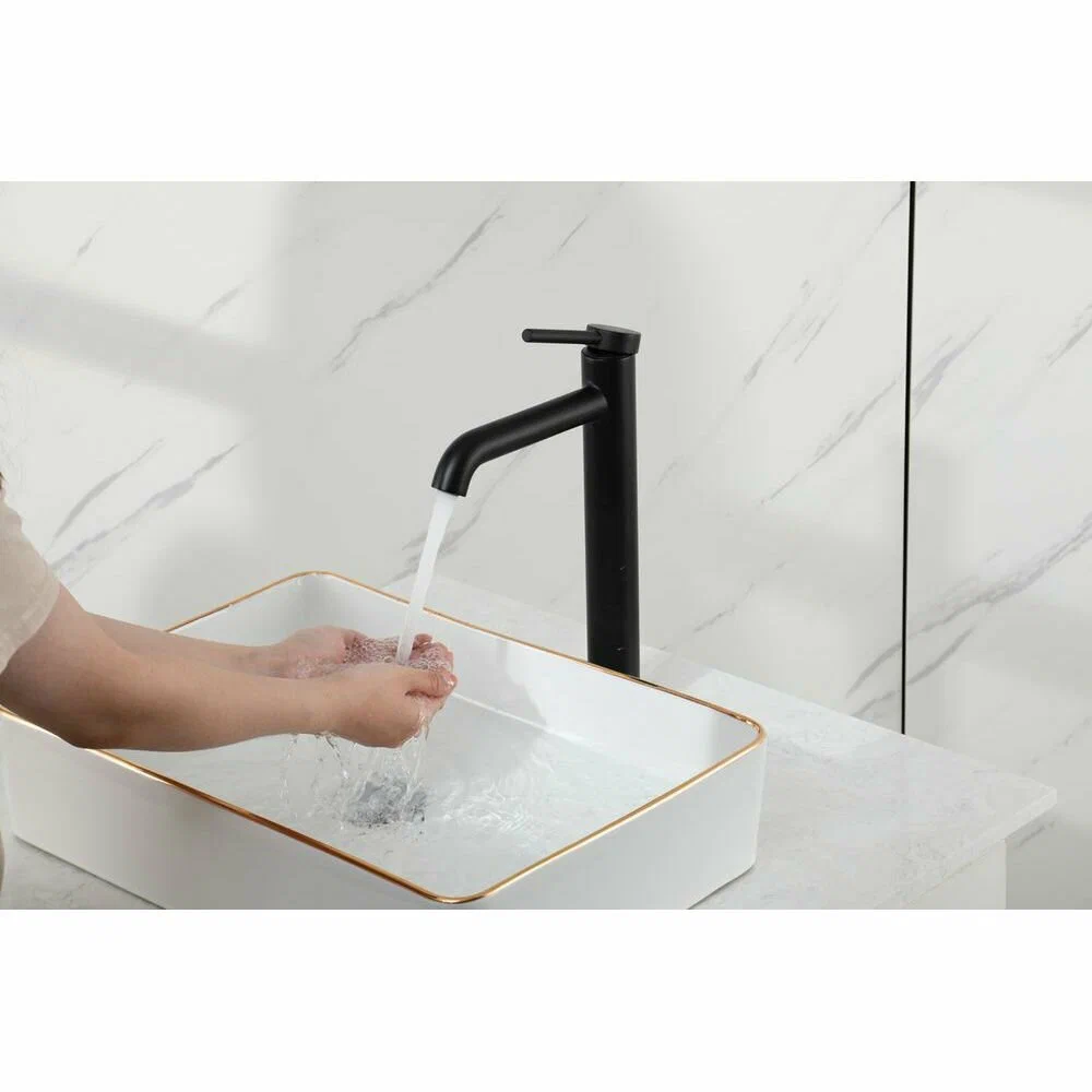 Смеситель высокий для умывальника Gappo G1006-26 Черный (1046756) - фото 3 Смеситель высокий для умывальника Gappo G1006-26 Черный (1046756) - фото 3