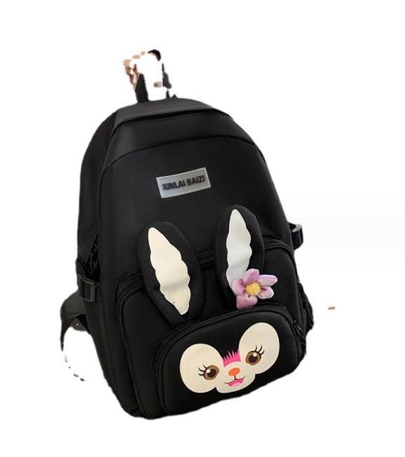 Рюкзак шкільний для дівчинки Rabbit 5в1 шоппер/пенал/сумочка/гаманець Чорний (DR017869) - фото 5 Рюкзак шкільний для дівчинки Rabbit 5в1 шоппер/пенал/сумочка/гаманець Чорний (DR017869) - фото 5