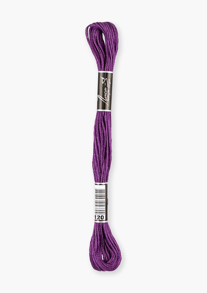 Муліне 120 Luca-S бавовна аналог DMC 327 - фото 2