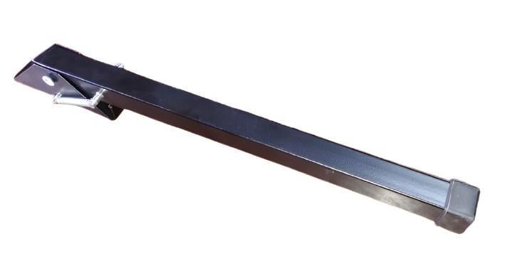 Ніжка-упор для дверей відкидна квадратна підпружинена 250 мм RAL 9005 Чорний - фото 2 Ніжка-упор для дверей відкидна квадратна підпружинена 250 мм RAL 9005 Чорний - фото 2