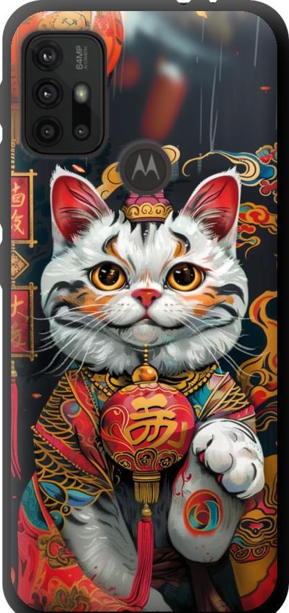Чехол на Motorola Moto G10 China Cat v2 (6135b-2319-42517) Чехол на Motorola Moto G10 China Cat v2 (6135b-2319-42517)