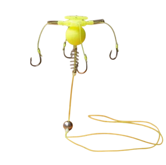 Набір годівниць з гачками з грузилом для вилову риби на глибині №5 3 шт. (Y02266-2) Набір годівниць з гачками з грузилом для вилову риби на глибині №5 3 шт. (Y02266-2)