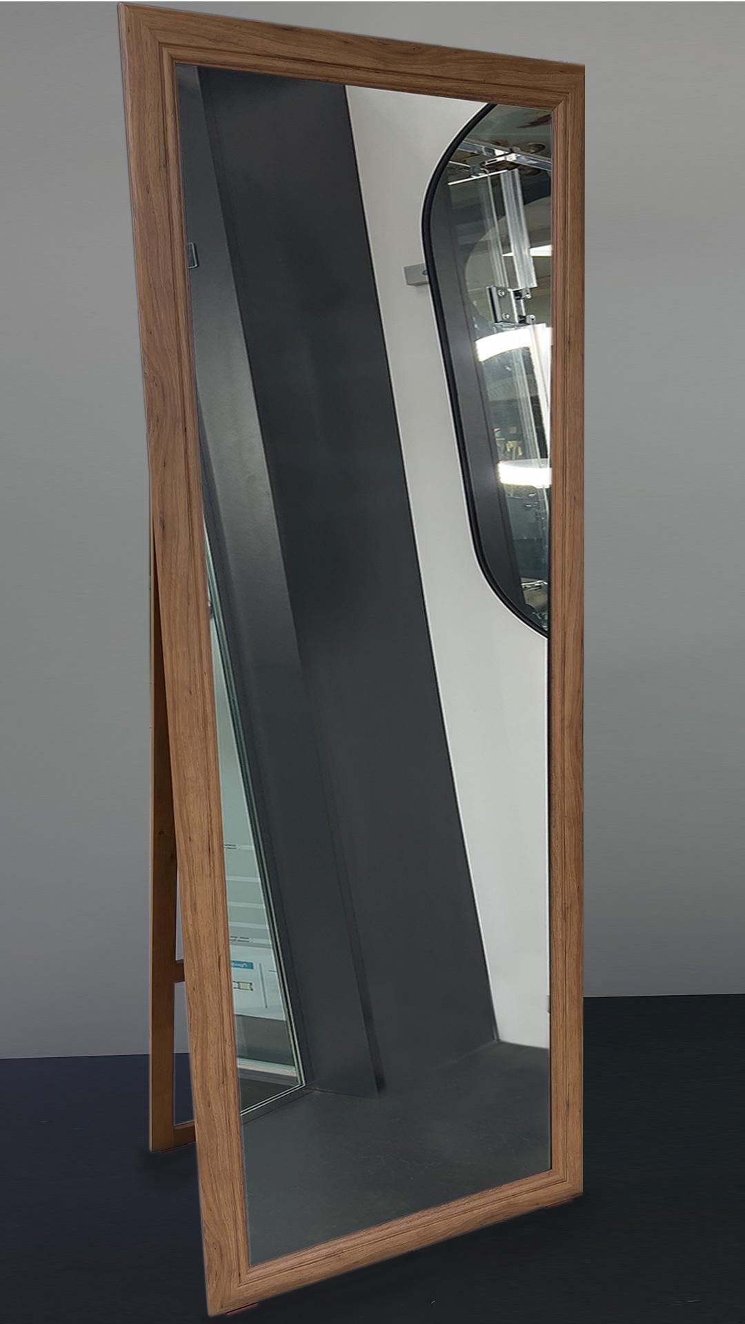 Дзеркало підлогове CRYSTAL GLASS 2260 в прямій рамі 1700х550 мм Горіх лісовий (С4254)
