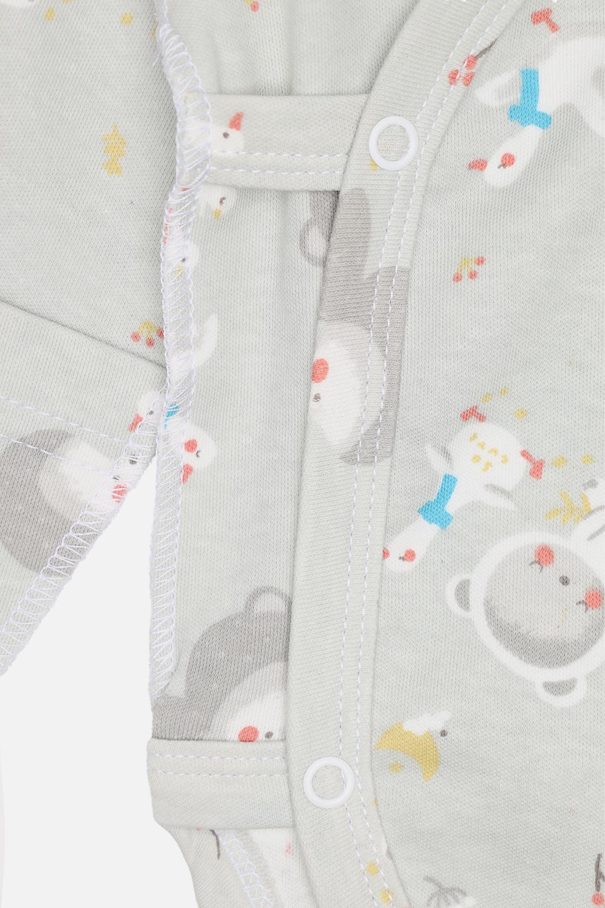 Боді ясла для хлопчика 56 см Сірий (ЦБ-00283478) - фото 3 Боді ясла для хлопчика 56 см Сірий (ЦБ-00283478) - фото 3