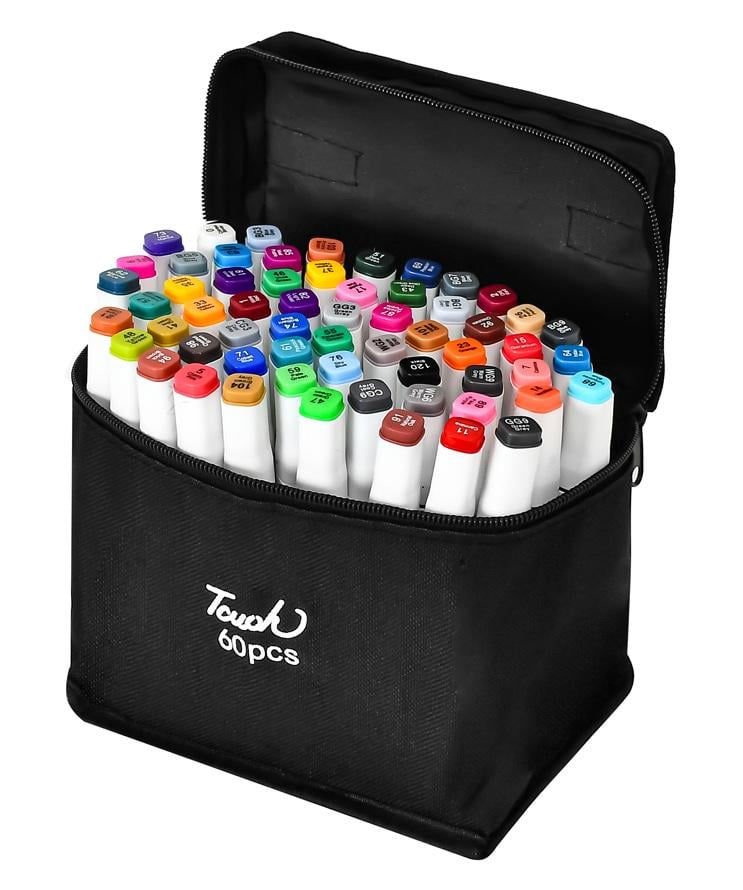 Маркеры двухсторонние Stenson WW00895 60 цветов (d8f0bdbd)