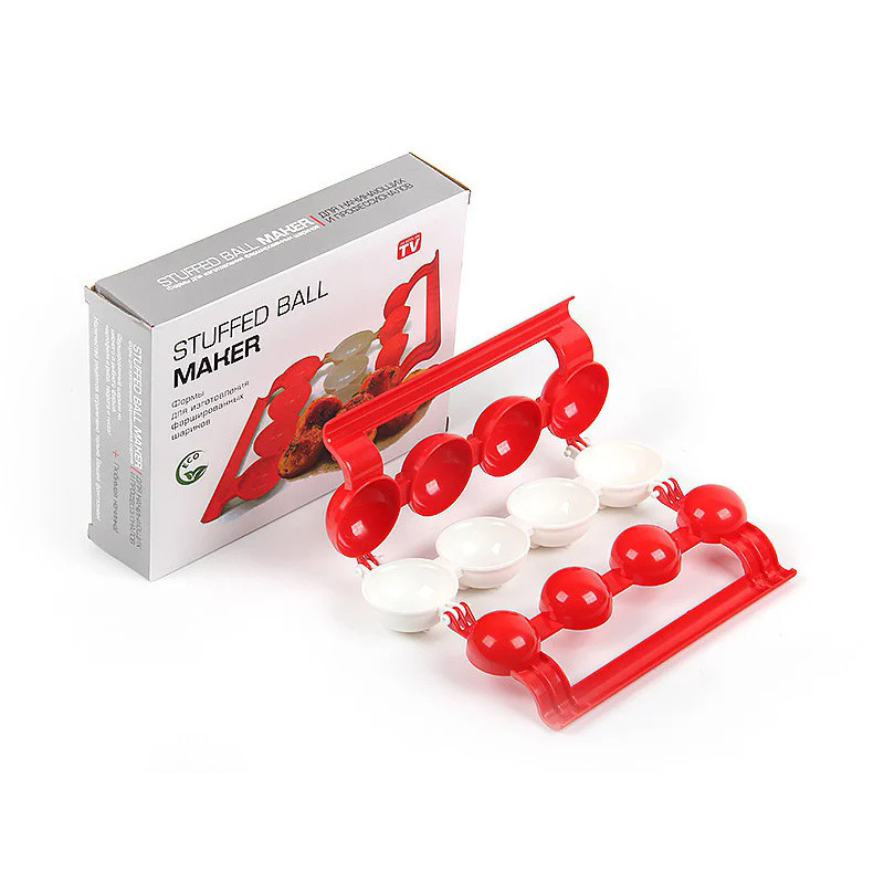 Форма для мясных шариков Stuffed Ball Maker Красно-белый (1221930525)