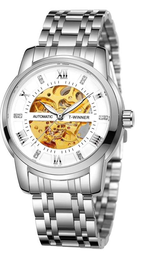 Наручний годинник Forsining 8241 Silver/White Наручний годинник Forsining 8241 Silver/White