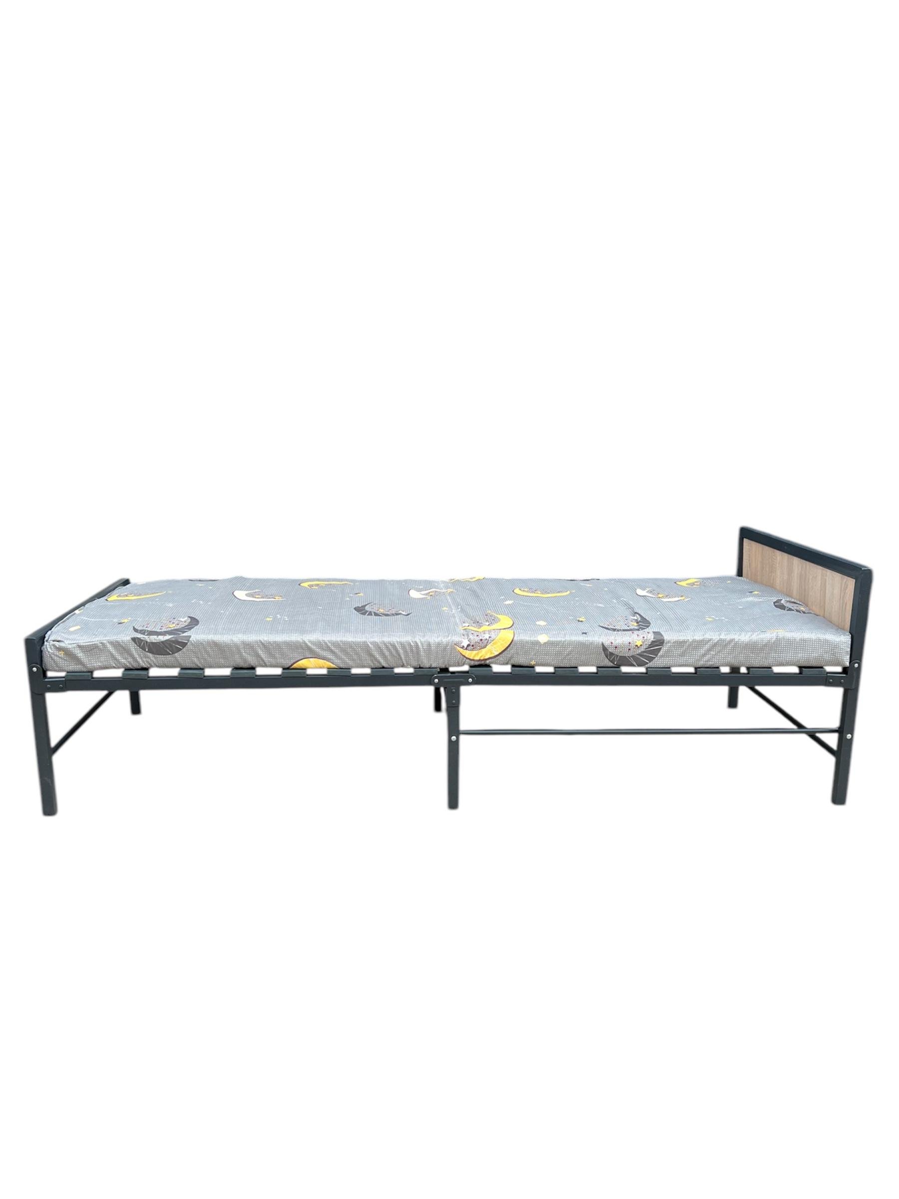 Ліжко розкладне Ніка з ламелями та ортопедичним матрацом 7 см 201х80х36 см (14313340)