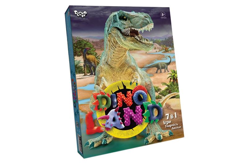 Ігровий набір Danko Toys Dino Land 7в1 Різнобарвний (DL-01-01U)