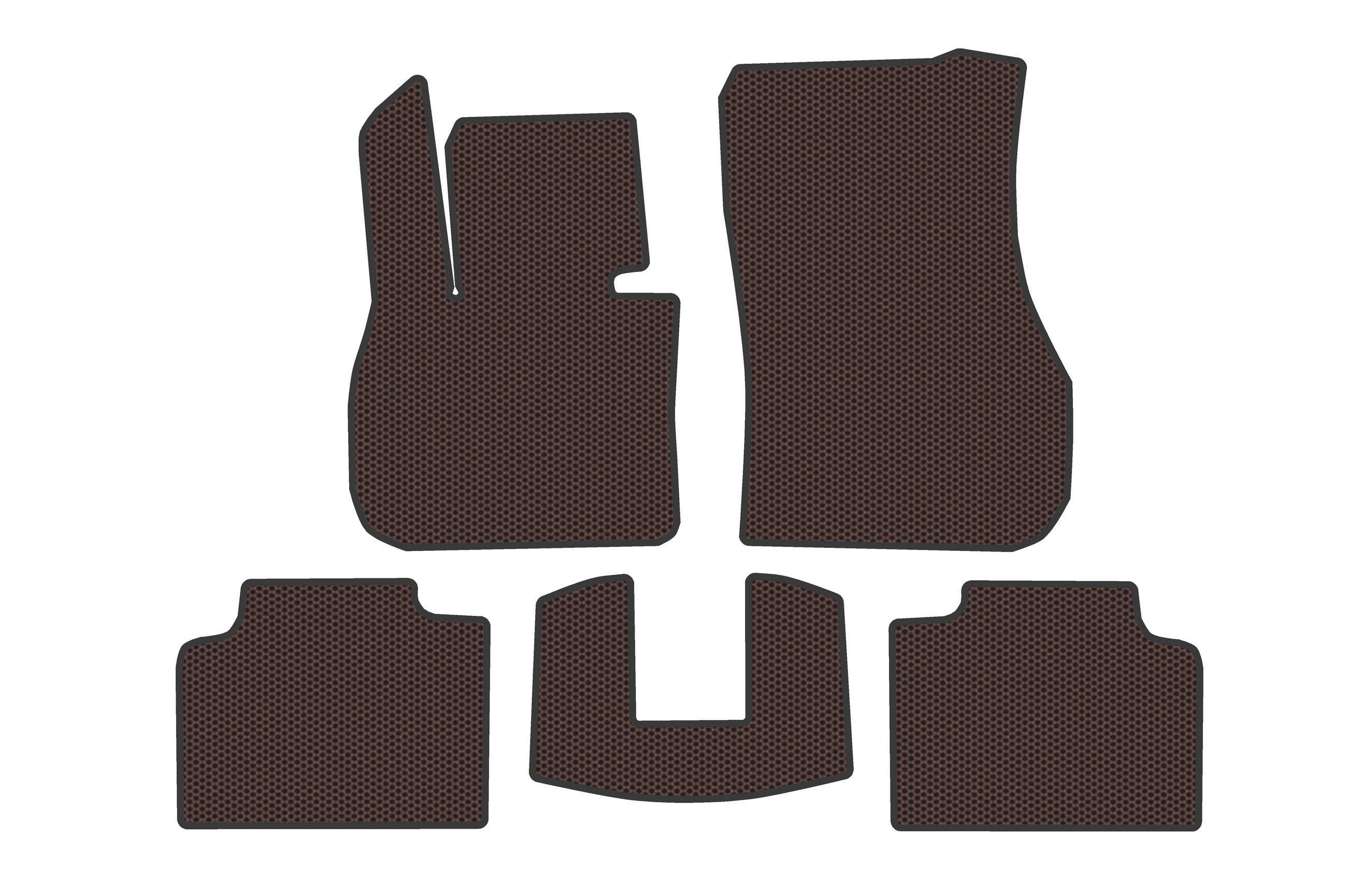 Коврики резиновые Digital Designs Carsuit для BMW X2 U10 2023- г. Коричневый (185319)