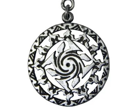 Амулет Гаруда в солнечном кругу (KG-3285)