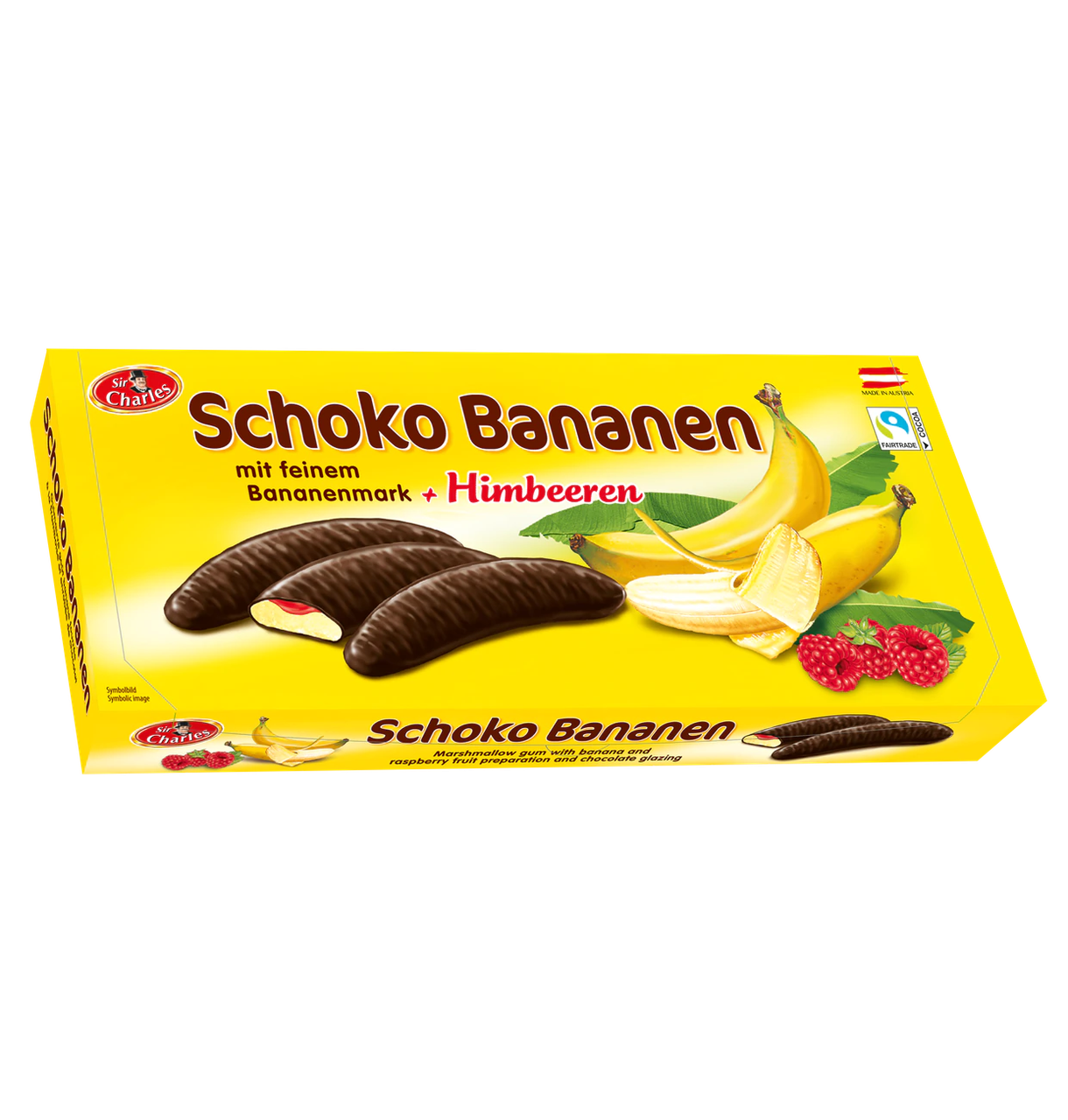 Конфеты шоколадные Chocolate bananas with raspberry 300 г (1951289766)