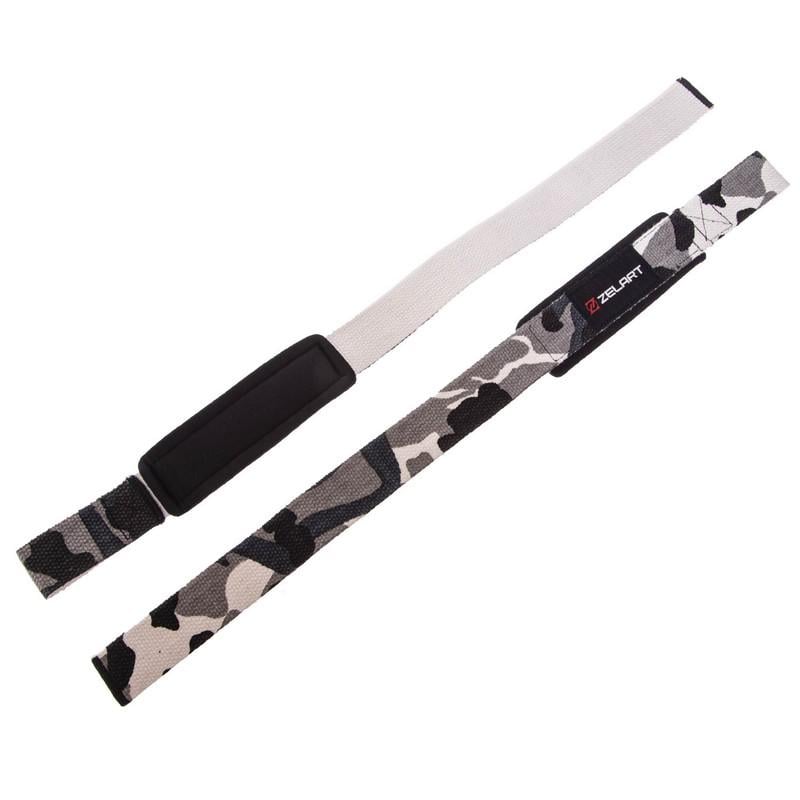 Лямки для тяги Zelart SB-167069 полиэстер 52х3,8 см 2 шт. Серый камуфляж (SB-167069) - фото 5 Лямки для тяги Zelart SB-167069 полиэстер 52х3,8 см 2 шт. Серый камуфляж (SB-167069) - фото 5