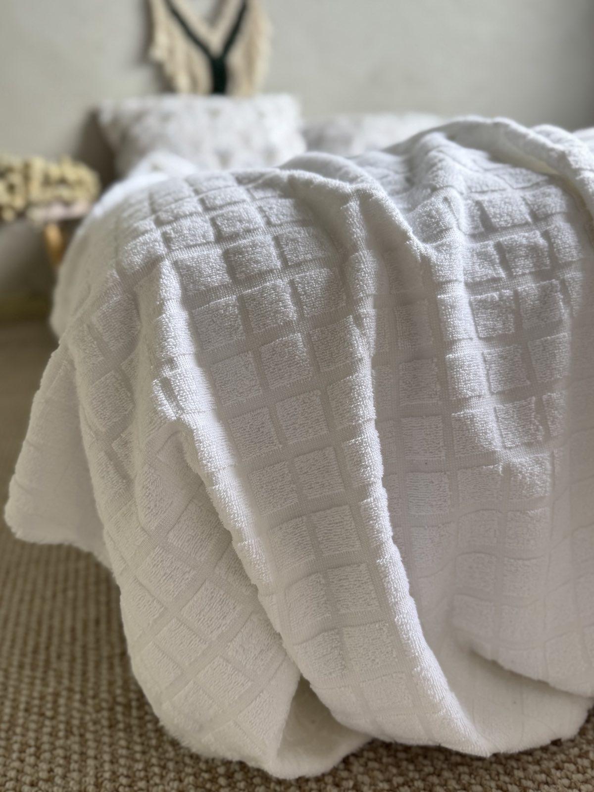 Покрывало летнее PALERMO махровое 120х200 см Молочный (26967364) - фото 3 Покрывало летнее PALERMO махровое 120х200 см Молочный (26967364) - фото 3