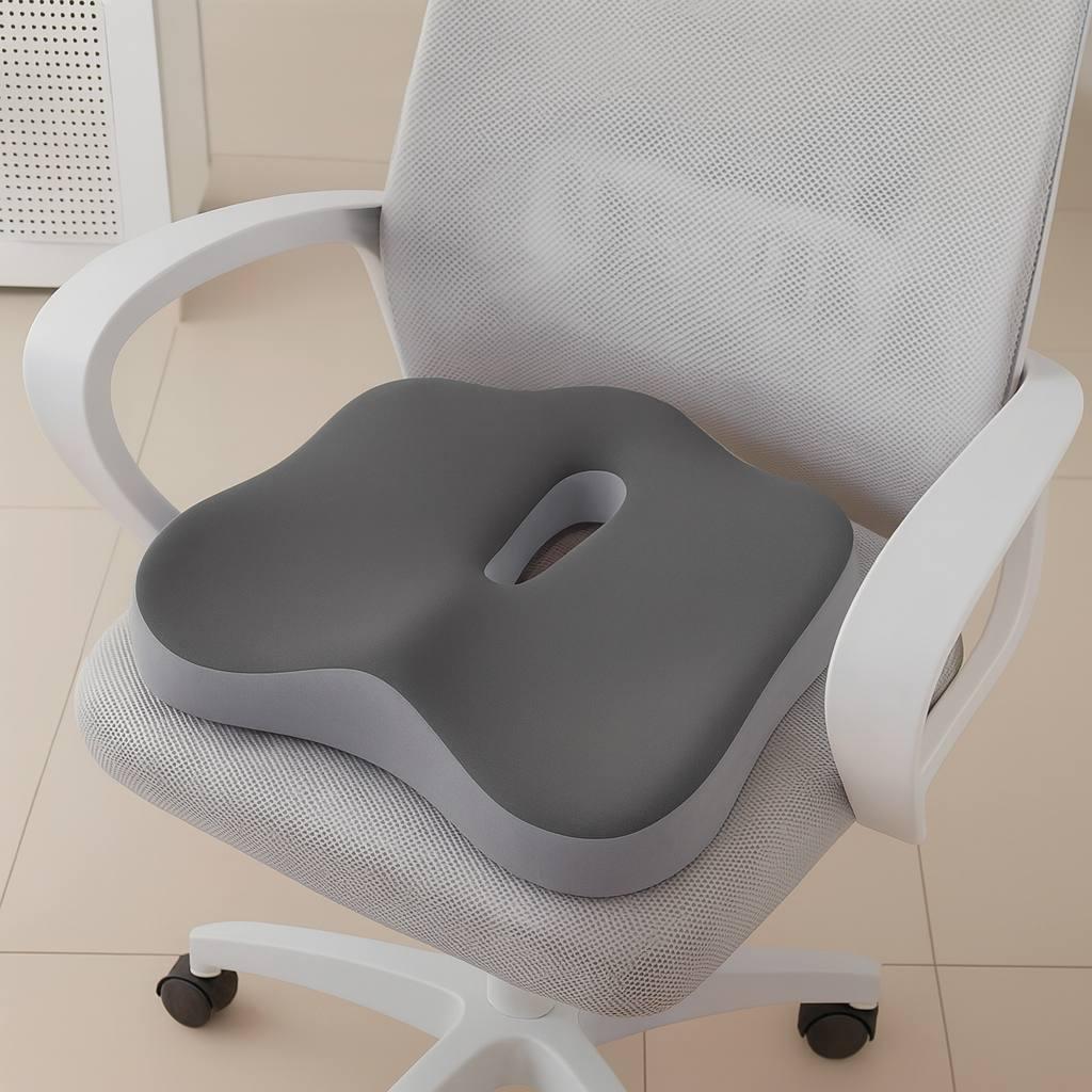 Подушка для сидения с эффектом памяти на стул ортопедическая