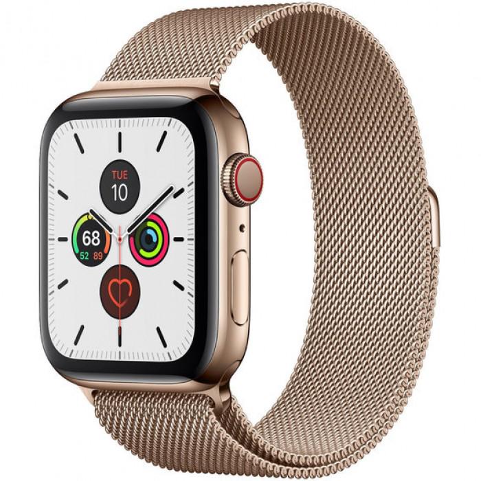 Ремешок Armorstandart для Apple Watch Milanese Loop 42-44 мм Gold