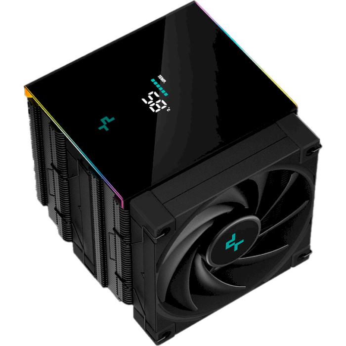 Кулер для процессора DeepCool AK620 Digital 120 мм 260 Вт с дисплеем ARGB Black (R-AK620-BKADMN-G) - фото 3 Кулер для процессора DeepCool AK620 Digital 120 мм 260 Вт с дисплеем ARGB Black (R-AK620-BKADMN-G) - фото 3