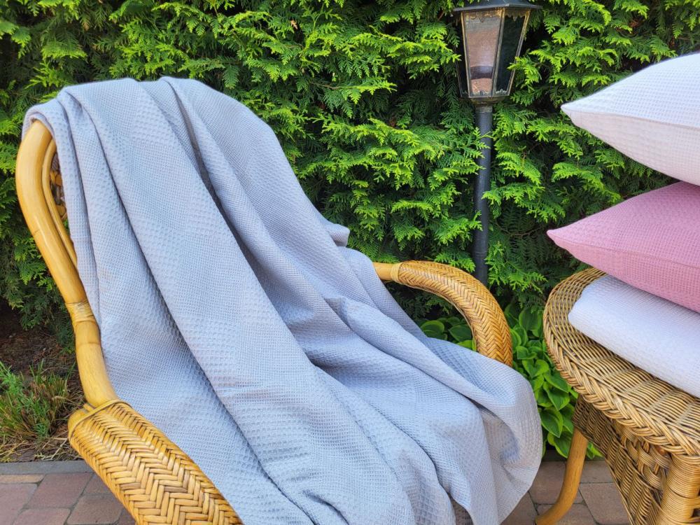 Покрывало Пике Вафелька 160x220 см Серый (11187) - фото 7 Покрывало Пике Вафелька 160x220 см Серый (11187) - фото 7