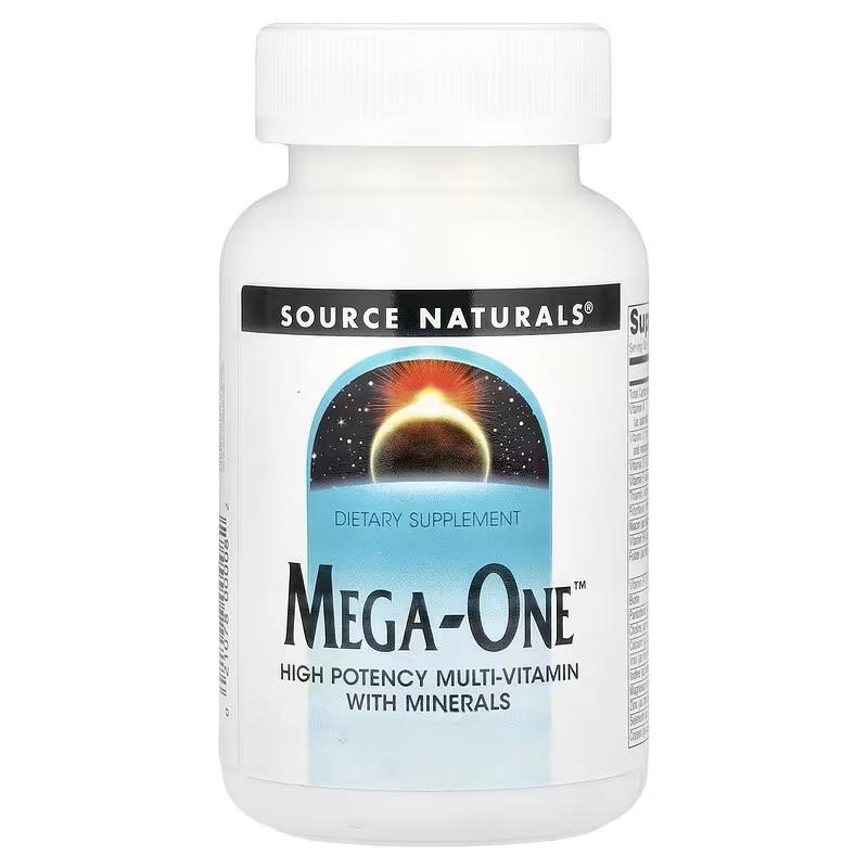 Комплекс витаминов и минералов Source Naturals Mega-One High Potency Multi-Vitamin with Minerals 30 таб.