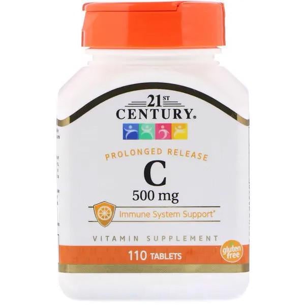 Витамин С 21st Century Health Care 500 Лонг 110 таблеток (CEN-21190)