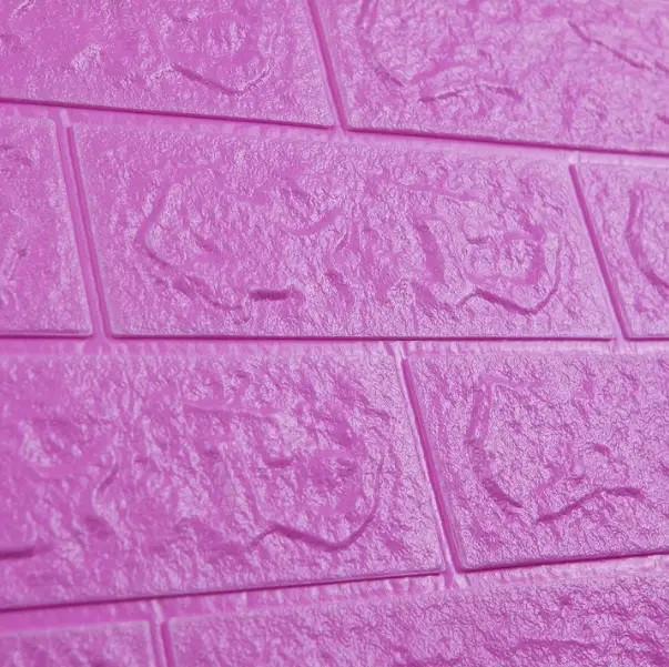 3D-панель самоклеюча декоративна під цеглу 700х770х3 мм Бузковий (BN3-023) - фото 4 3D-панель самоклеюча декоративна під цеглу 700х770х3 мм Бузковий (BN3-023) - фото 4