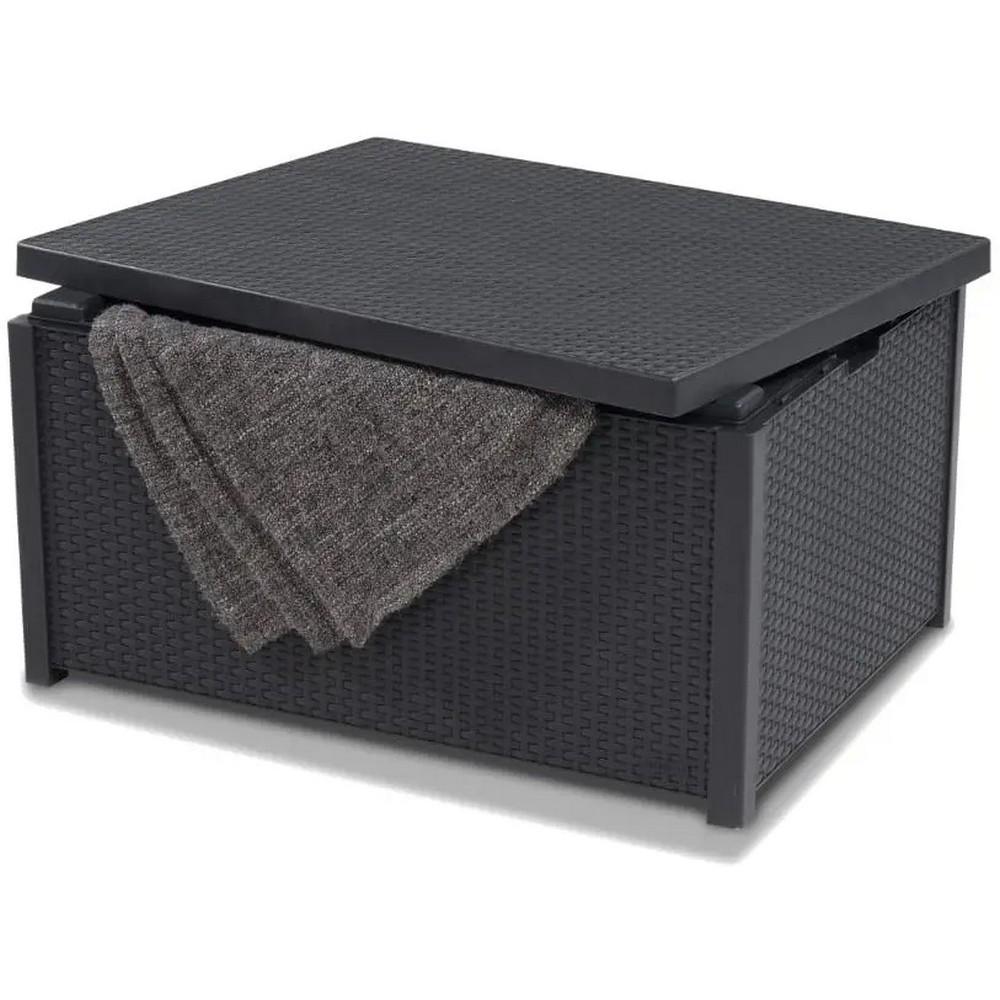 Стол-ящик садовый Keter Arica storage table Графитовый (221044) - фото 2
