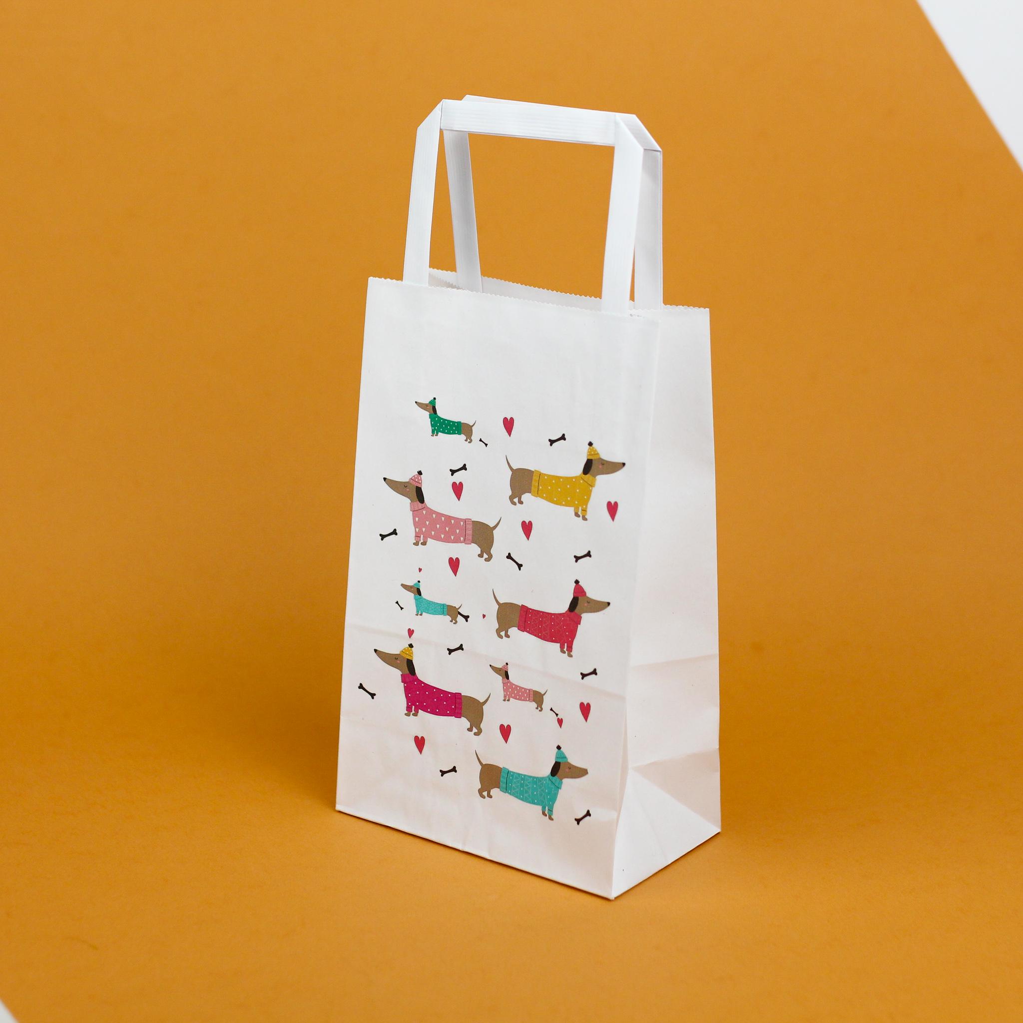 Пакет подарунковий з принтом Такси 150х90х240 мм 20 шт.