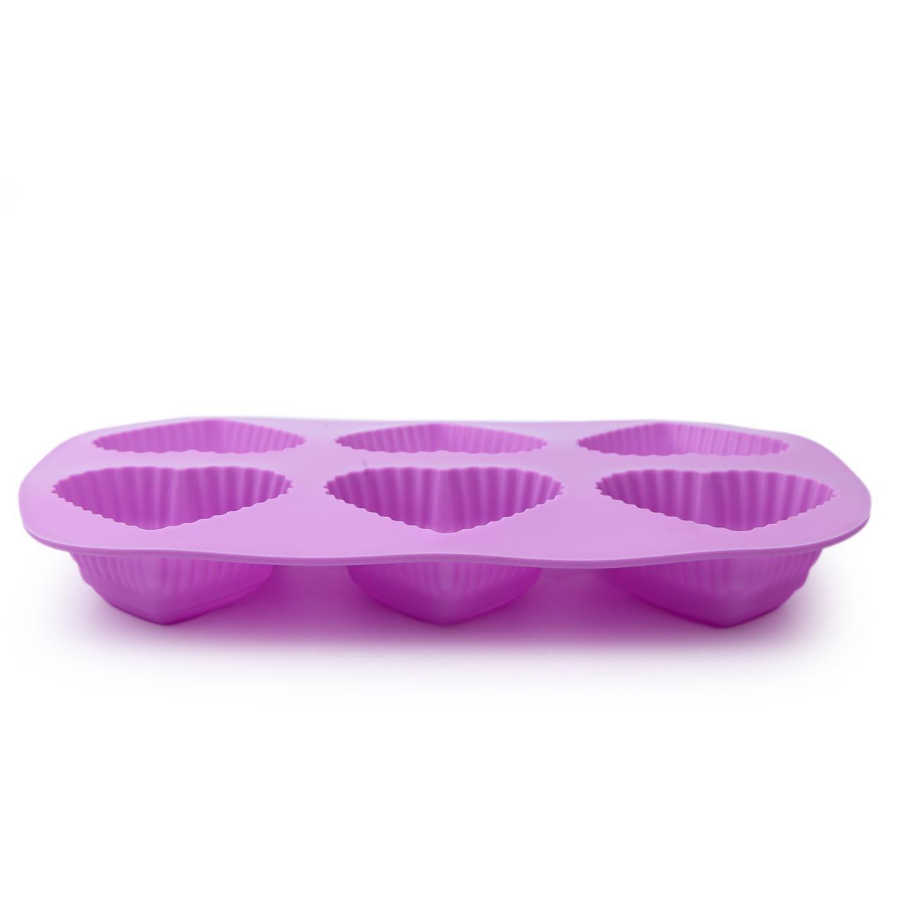 Форма силиконовая для выпечки Сердца 25х16 см (2356744424) - фото 2 Форма силиконовая для выпечки Сердца 25х16 см (2356744424) - фото 2