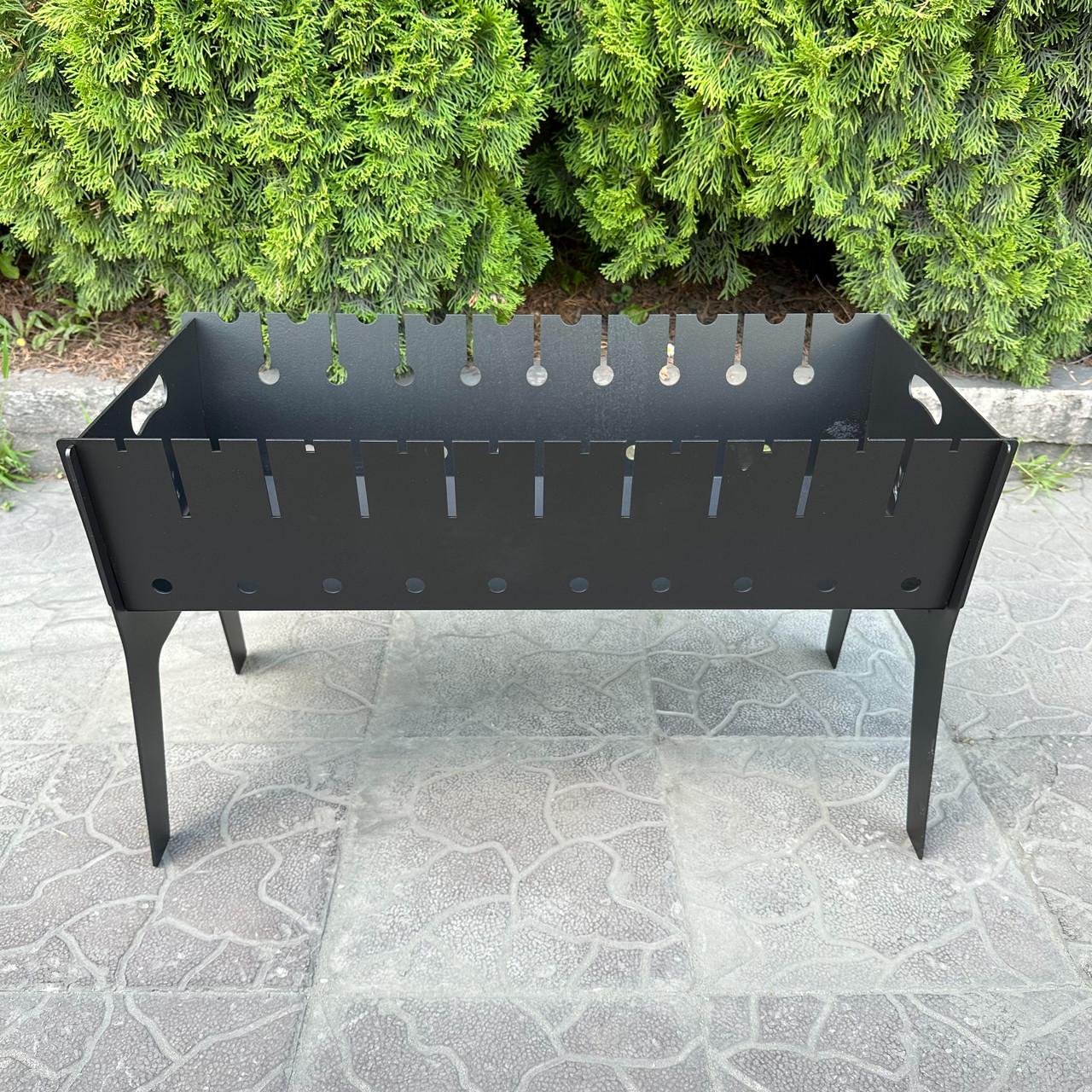 Мангал разборный Metalzavod Феникс на 10 шампуров 3 мм/67,5х32,3х40 см (MR10-3) - фото 4 Мангал разборный Metalzavod Феникс на 10 шампуров 3 мм/67,5х32,3х40 см (MR10-3) - фото 4