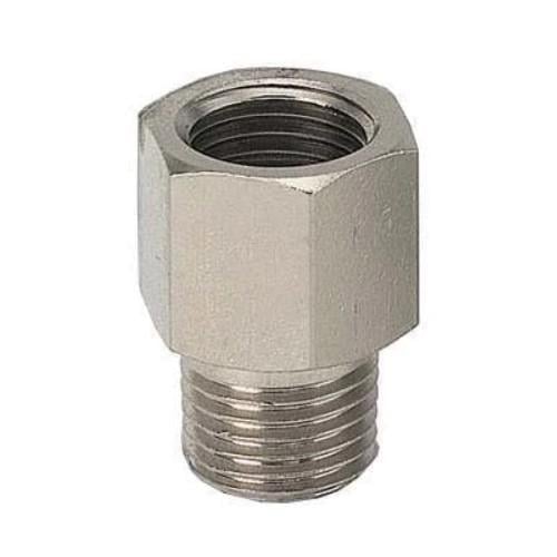 Адаптер прямой латунный резьба наружная конусная R 1/4" M x внутренняя цилиндрическая G 1/4" F (PF50410404)